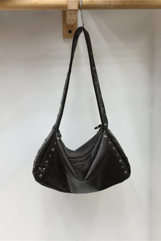 Studded Slouchy Shoulder Bag