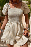 Smocked Ruffle Hem Romper