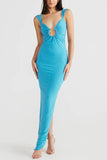 Elegant Cut-Out Evening Gown