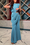 Draped Two-Piece Pants Set