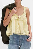 Lace-Trimmed Tank Top