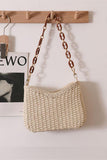 Braided Chain Strap Shoulder Bag