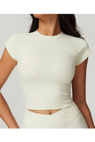 Sleek Cropped Short Sleeve Tee