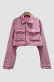 Glitter Embellished Denim Jacket