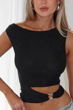 One-Shoulder Cutout Tank Top