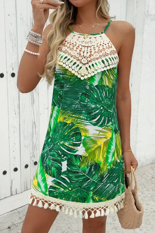 Boho Crochet Casual Dress