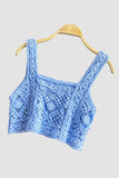 Crochet Patterned Crop Tank