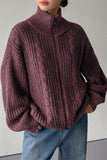 Ribbed Turtleneck Sweater