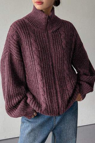 Ribbed Turtleneck Sweater