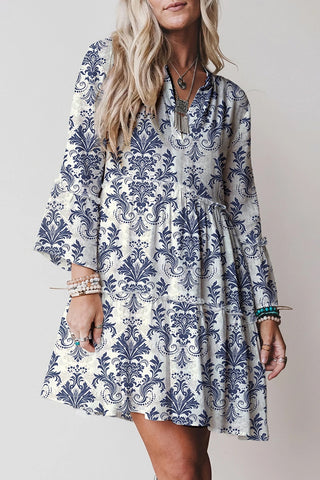 Boho Floral Mini Dress