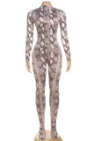 High-Neck Houndstooth Jumpsuit