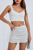 Textured Mini Skirt