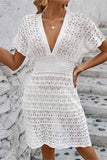 V-Neck Lace Casual Beach Dress