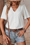 V-Neck Eyelet T-Shirt