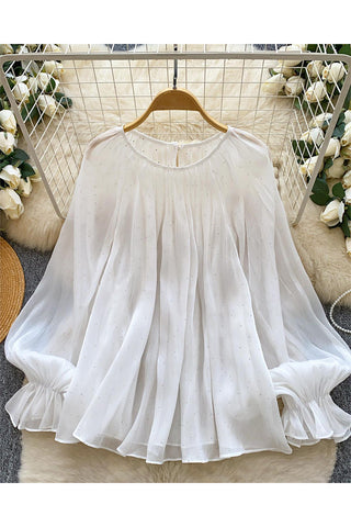 Flowy Pleated Blouse