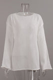 Simple Long-Sleeve Crewneck Tee
