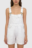 Casual Denim Romper with Pocket Detail