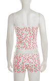 Heart Print Tank and Short Set