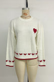 Heart Detail Knit Sweater