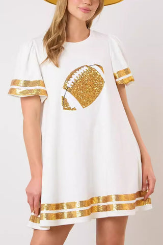Sequin Football Casual Dress