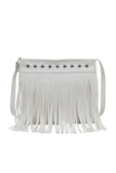 Fringe Crossbody Bag with Stud Detail