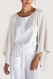 Elegant Draped Open-Front Shrug