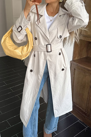 Classic Double-Breasted Trench Coat