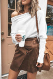 Off-Shoulder Casual Long Sleeve Top