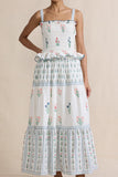 Tiered Floral Maxi Dress