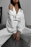 Cropped Hoodie and Jogger Pants Set