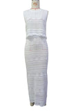 Sleeveless Knit Skirt Set