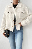Cozy Button-Front Sherpa Jacket