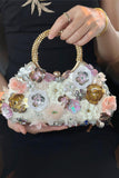 Floral Embellished Clutch Bag