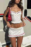 Charming Floral Skirt Set