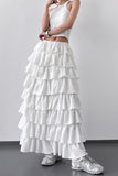 Layered Ruffle Maxi Skirt