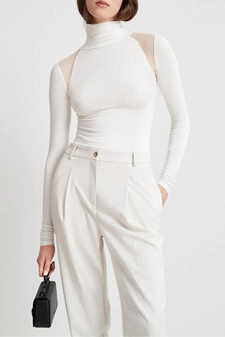 High-Neck Long Sleeve Bodysuit