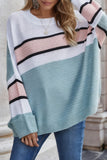 Oversized Striped Knit Sweater