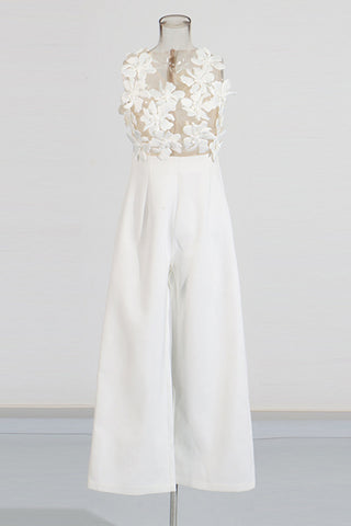 Floral Applique Jumpsuit