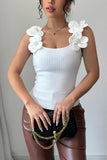 Floral Ribbed Cami Top