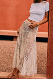 Elegant Sheer Maxi Skirt