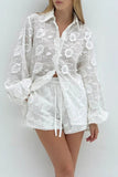 Floral Pattern Shorts Set
