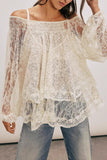 Off-Shoulder Lace Blouse