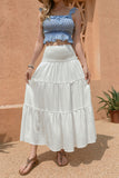 Tiered Smocked Maxi Skirt