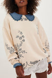 Nautical Motif Pullover Sweater