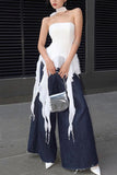 Ruffled Asymmetric Tank Top