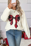 Festive Bow Accent Sweater