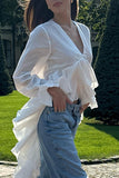 Flowing Layered Ruffle Blouse