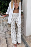Lace Detail Casual Pants