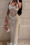 Elegant Sheer Evening Gown