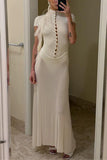 Button-Down Casual Maxi Dress
